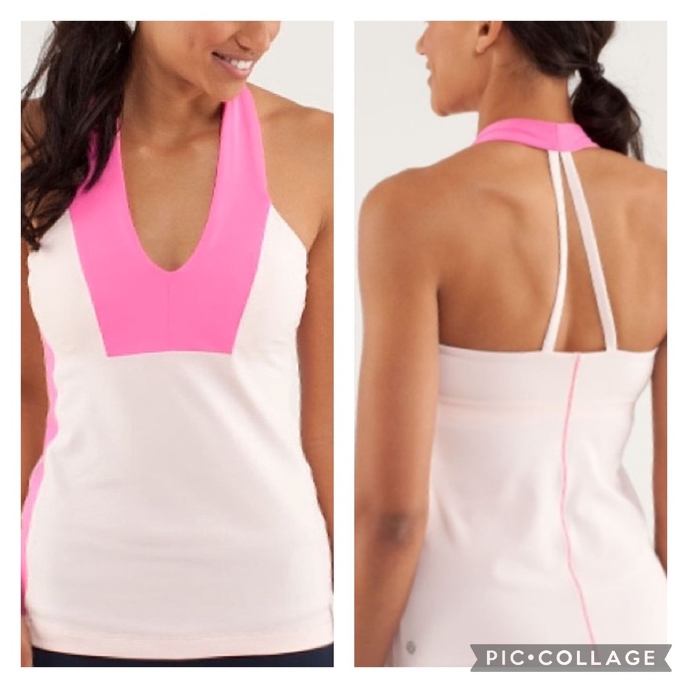 Lululemon Open Soul tank parfait pink pinkelicious